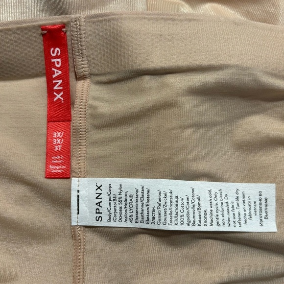 SPANX Sz 3X Slim Line Waist and Hemline Medium Compression Shapewear Shorts - Picture 7 of 10